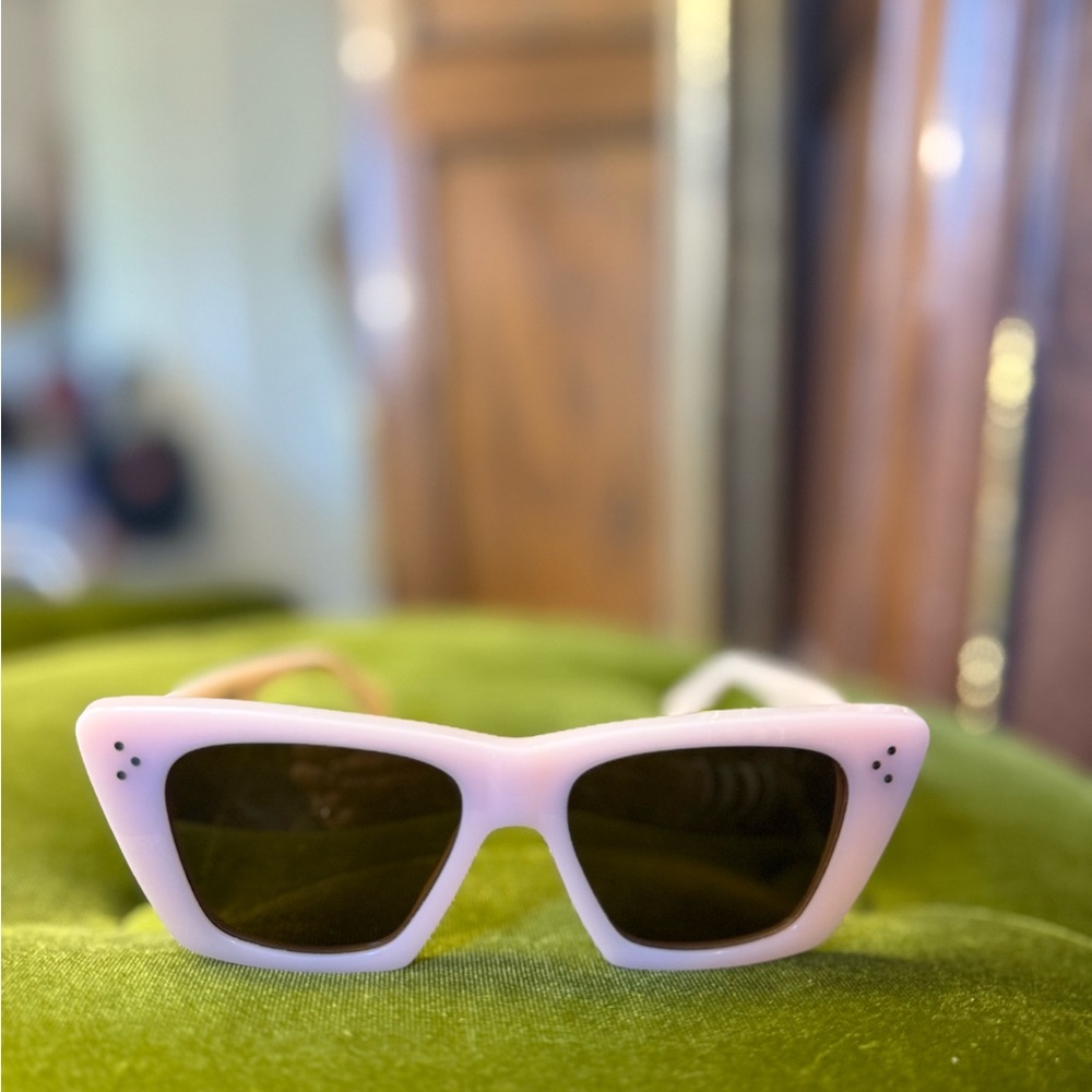 Celine White Sunglasses Arm